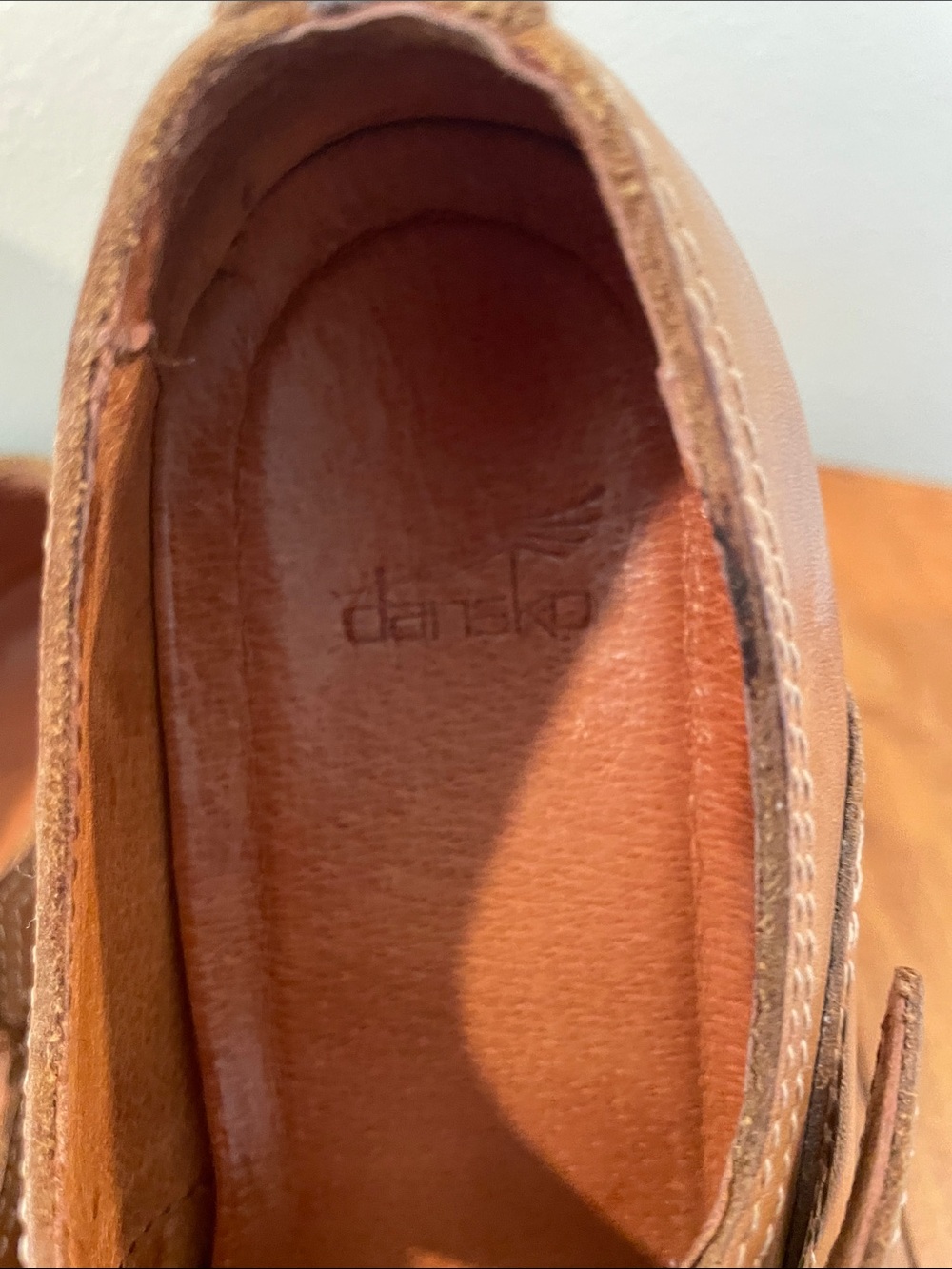 Vintage Dansko Leather Mary Jane Clogs — Brown Leather — Size 36 - Picture 2 of 9